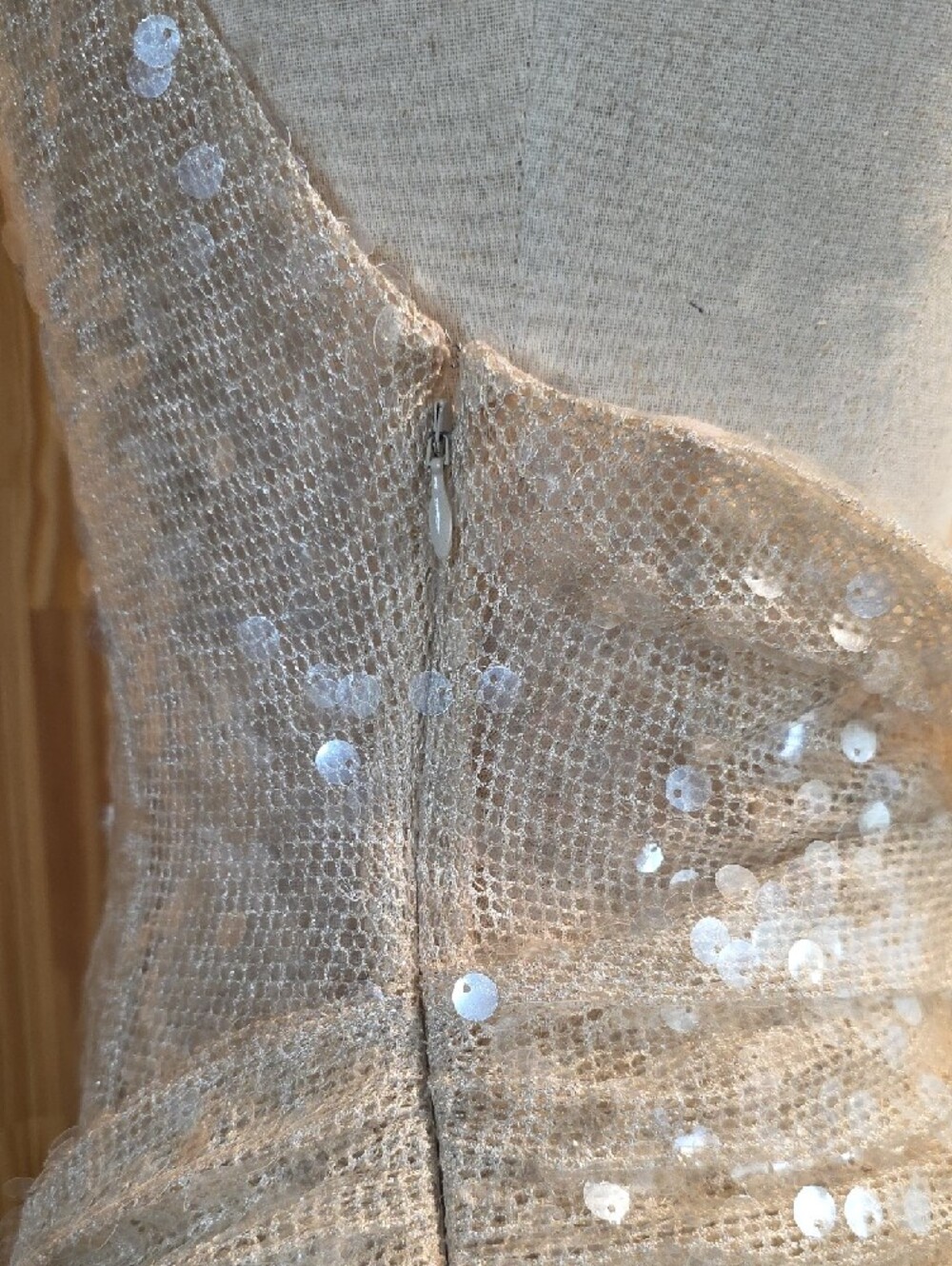 NEW $349 FOR LOVE AND LEMONS SYDNEY SEQUIN HALTER MAXI DRESS SIZE M - Picture 9 of 15